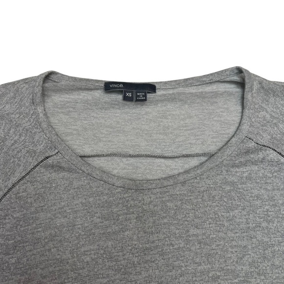 Vince Grey Short Raglan Sleeve T-shirt Top size XS - Picture 11 of 11